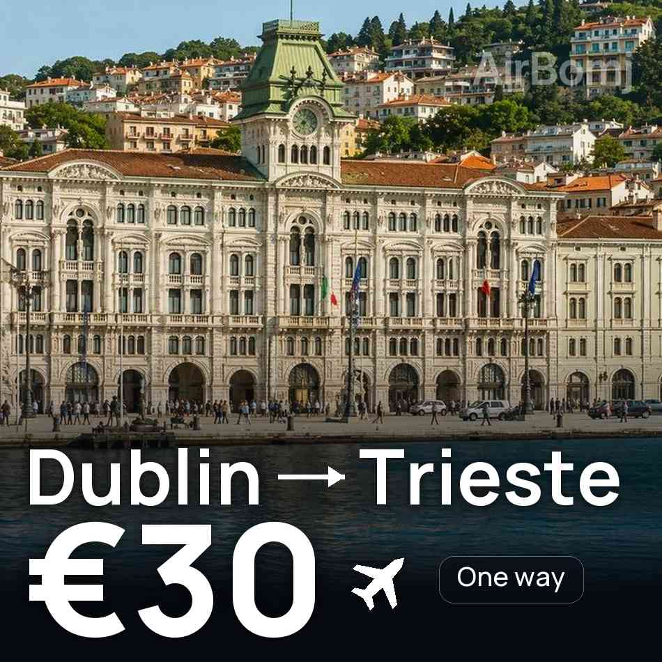 Flugticket: Dublin — Triest, €30