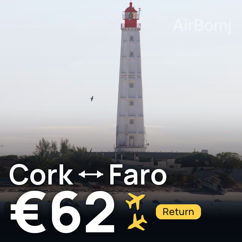 Flugticket: Cork — Faro, €62