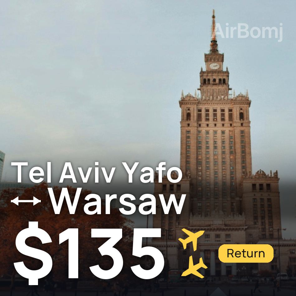 Flugticket: Tel Aviv Yafo — Warschau, $135