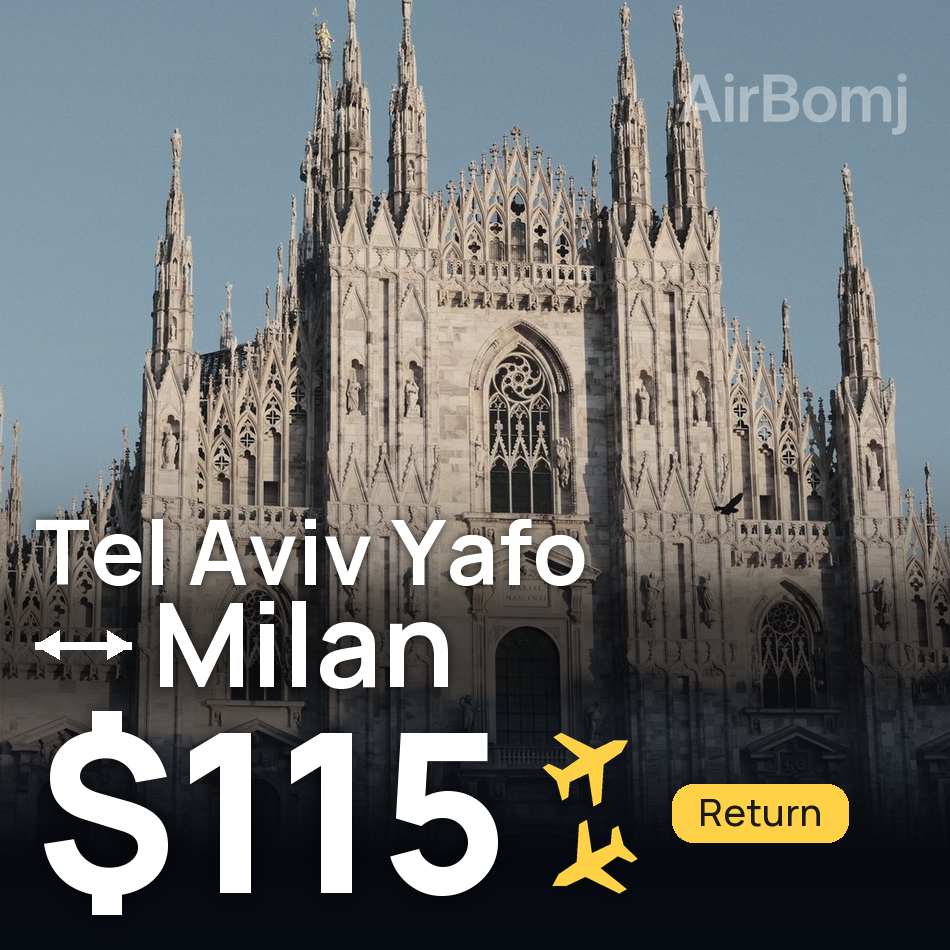 Flugticket: Tel Aviv Yafo — Mailand, $115