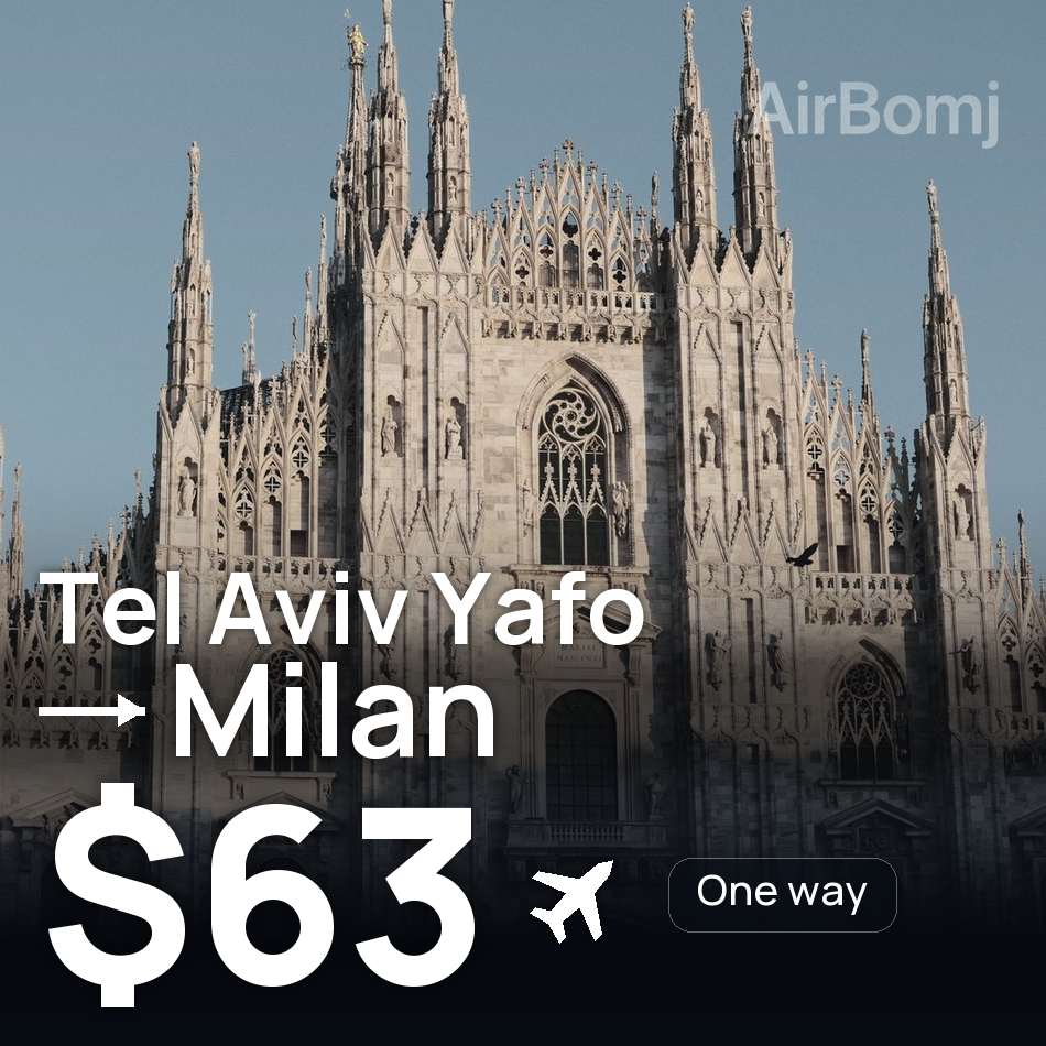 Flugticket: Tel Aviv Yafo — Mailand, $63