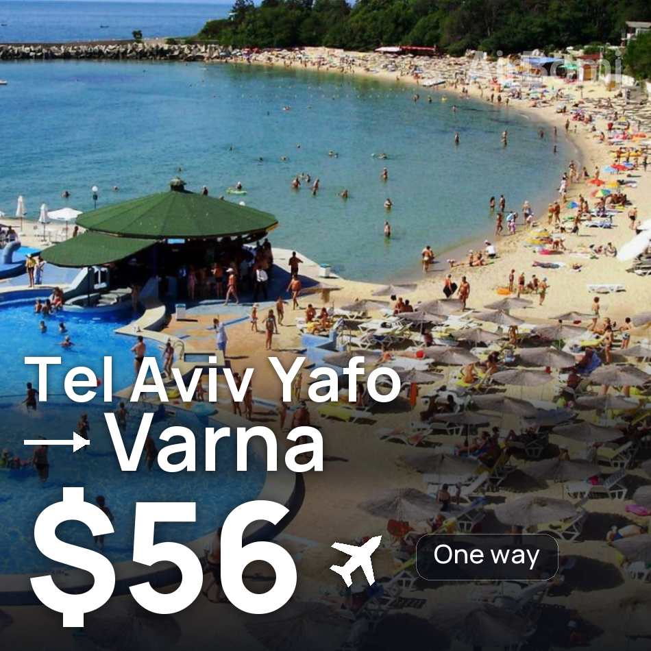 Flugticket: Tel Aviv Yafo — Warna, $56