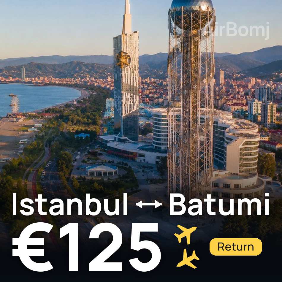 Uçak bileti: İstanbul — Batum, €125