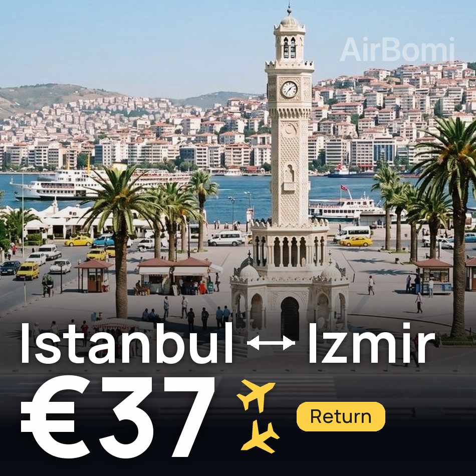 Uçak bileti: İstanbul — İzmir, €37