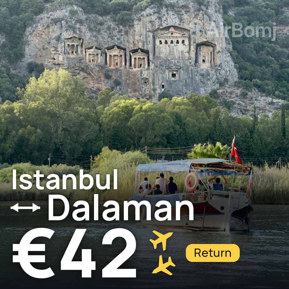 Flight ticket: Istanbul to Dalaman, €42