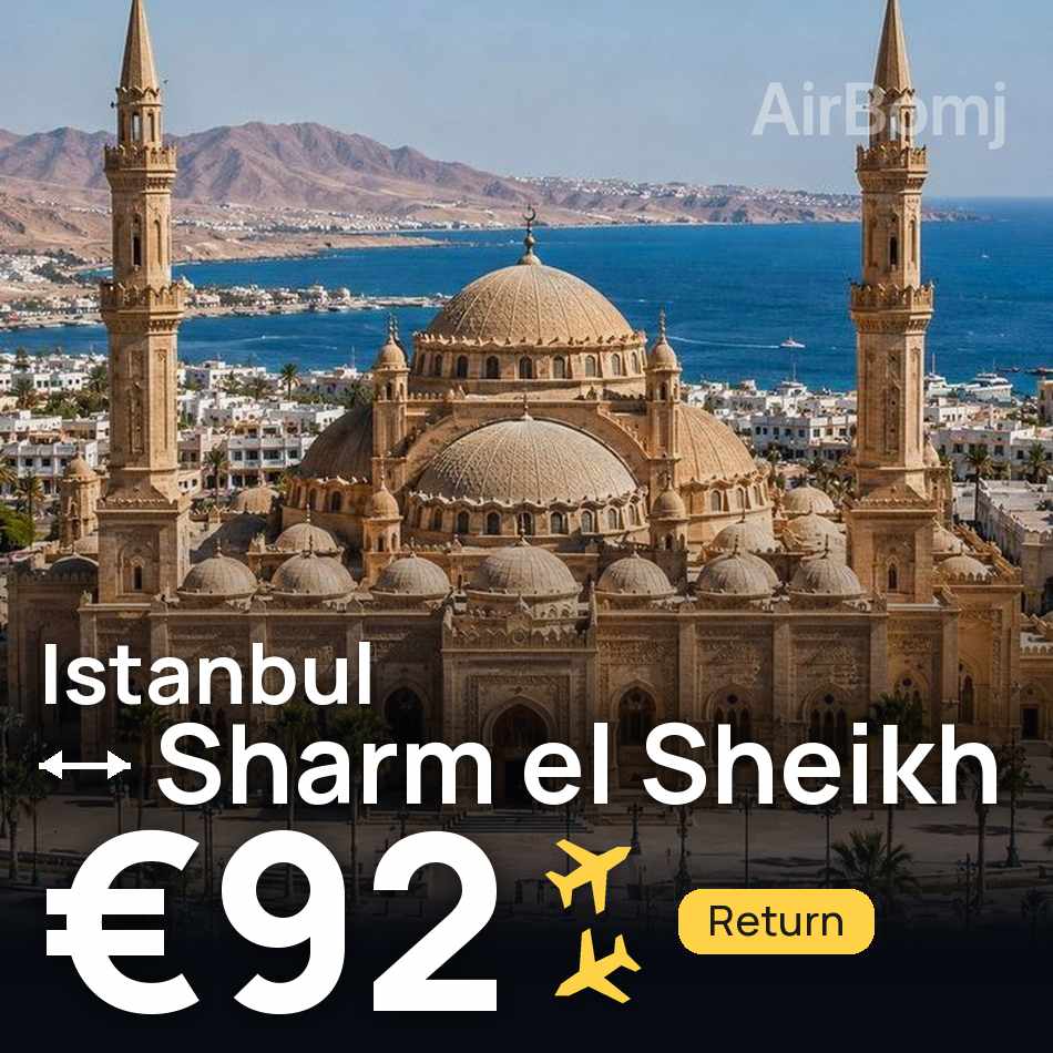 Flight ticket: Istanbul to Sharm el Sheikh, €92