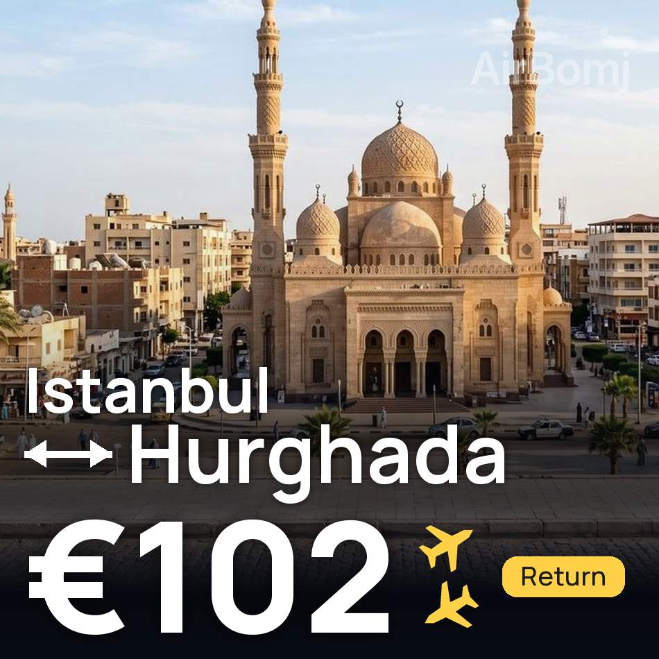 Flight ticket: Istanbul to Hurghada, €102