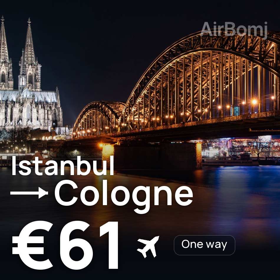 Flugticket: Istanbul — Köln, €61