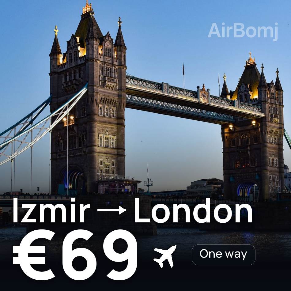 Bilet de avion: Izmir — London, €69