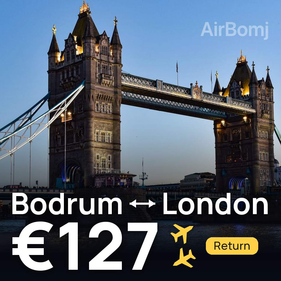 Bilet de avion: Bodrum — London, €127