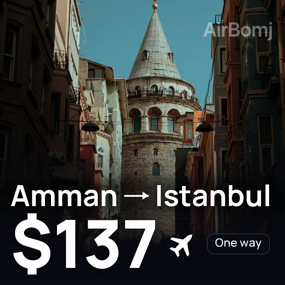 Uçak bileti: Başkent ili — İstanbul, $137
