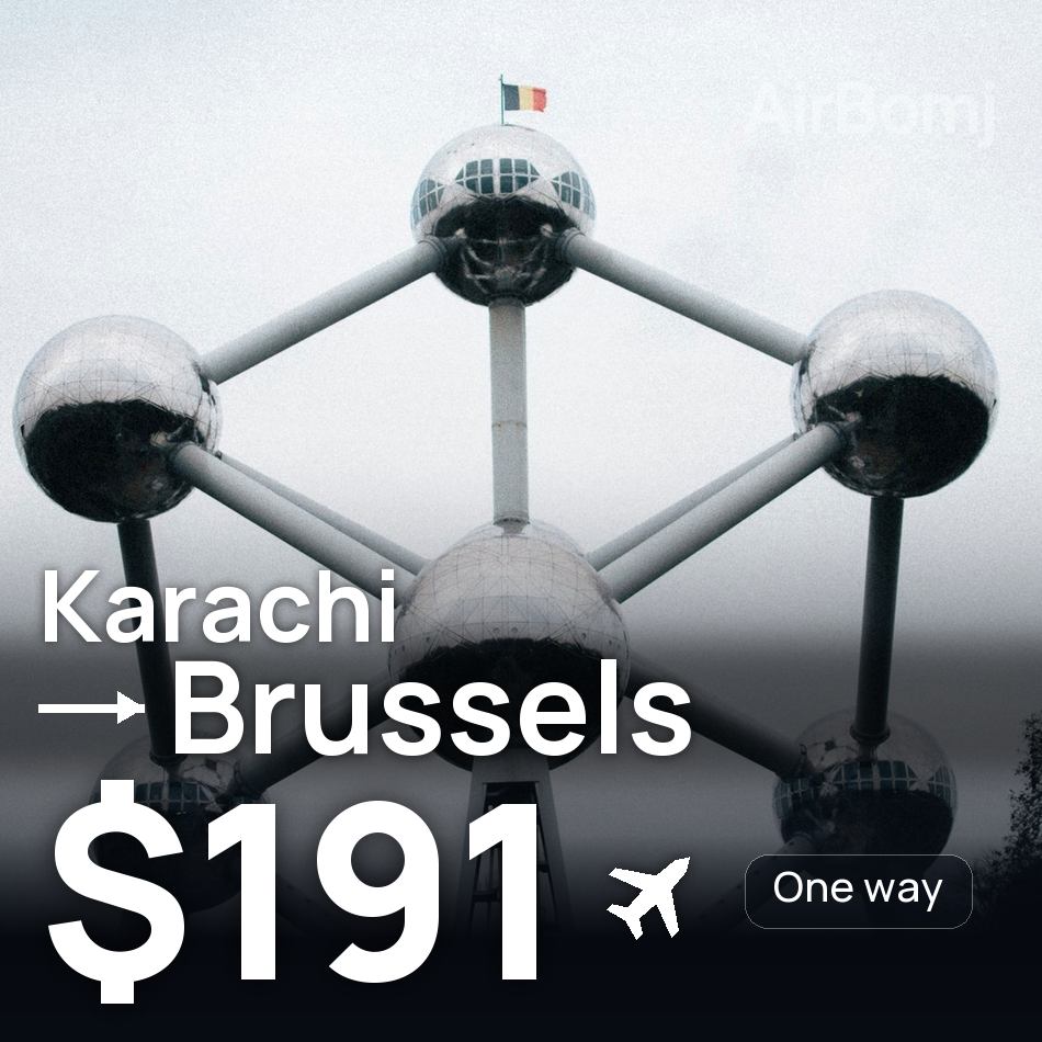 Billet d'avion : Karâchi — Bruxelles, $191