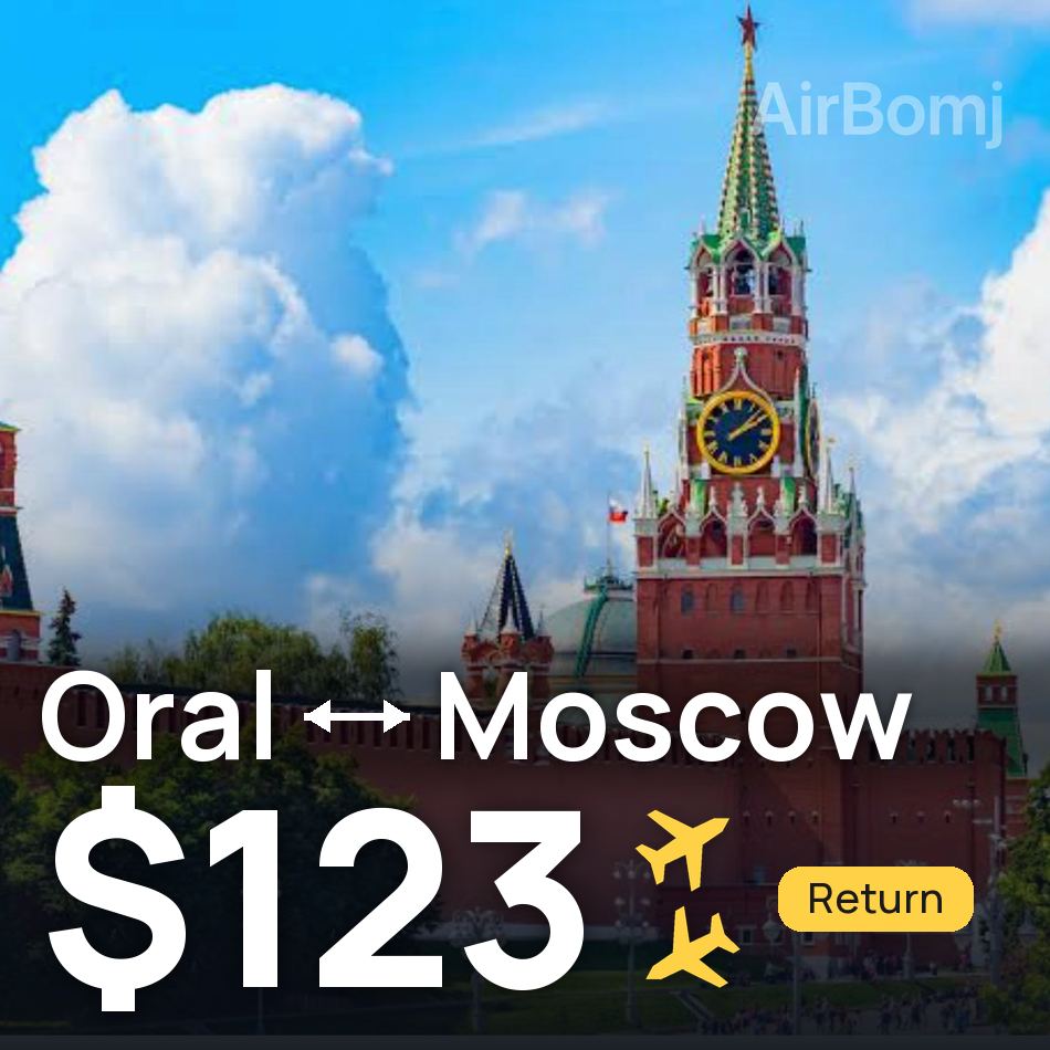 Flugticket: Uralsk — Moskau, $123