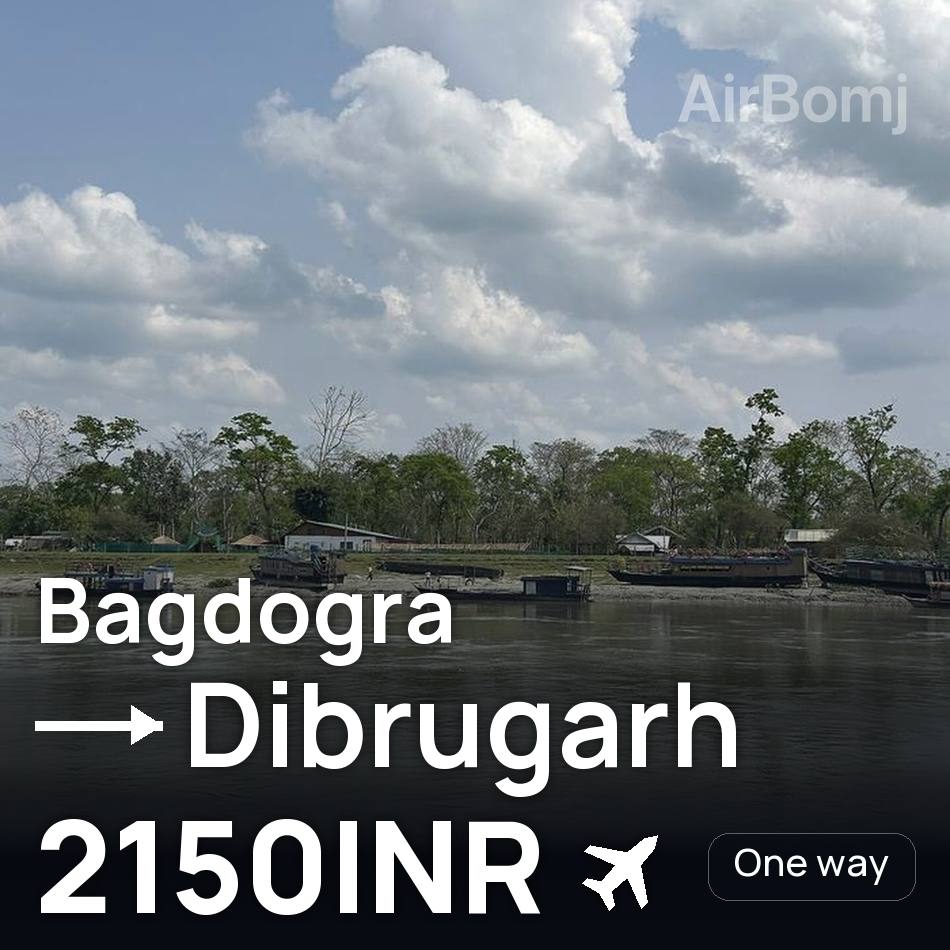 Biglietto aereo: Siliguri — Dibrugarh, 2150INR