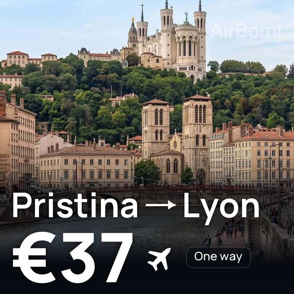Flugticket: Prishtina — Lyon, €37