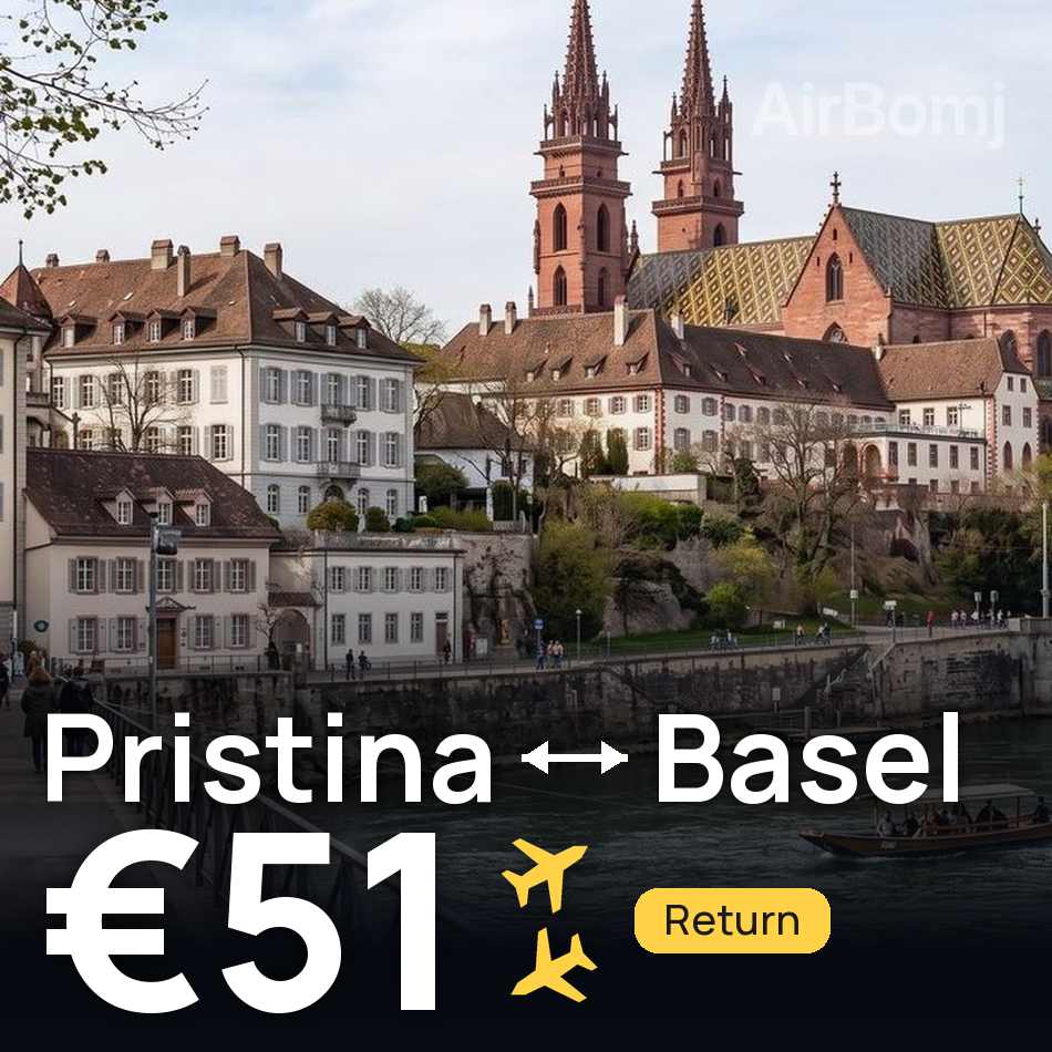 Flugticket: Prishtina — Basel/Mulhouse, €51