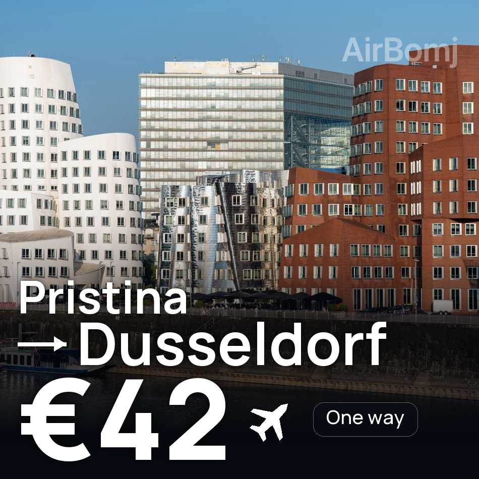 Flugticket: Prishtina — Düsseldorf, €42