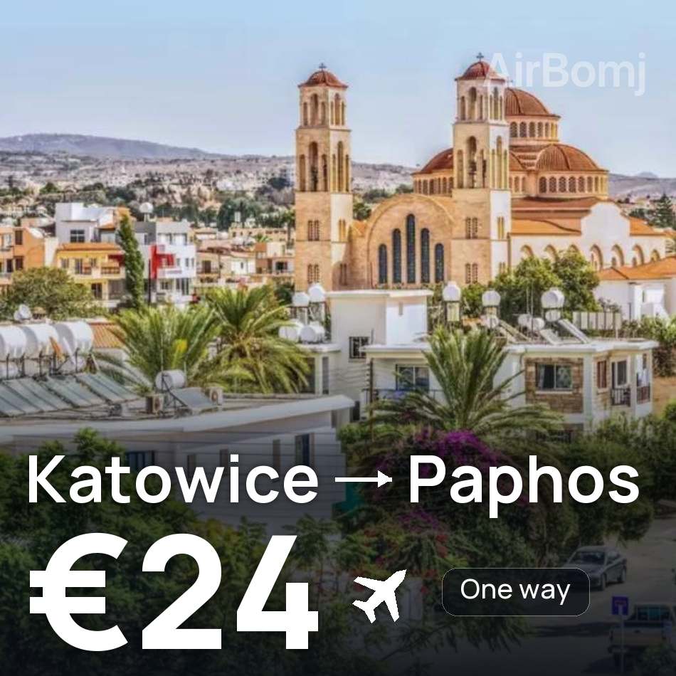 Flugticket: Kattowitz — Paphos, €24