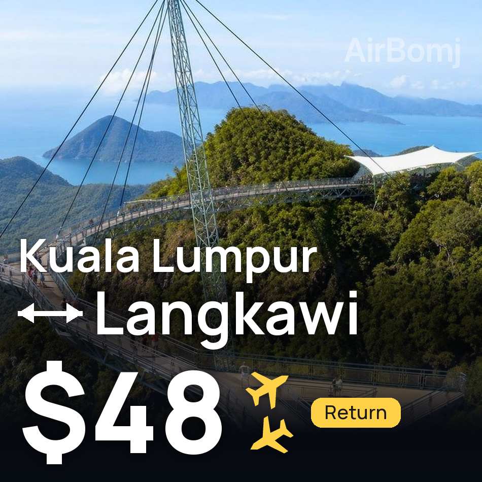 Billet d'avion : Kuala Lumpur — Langkawi, $48