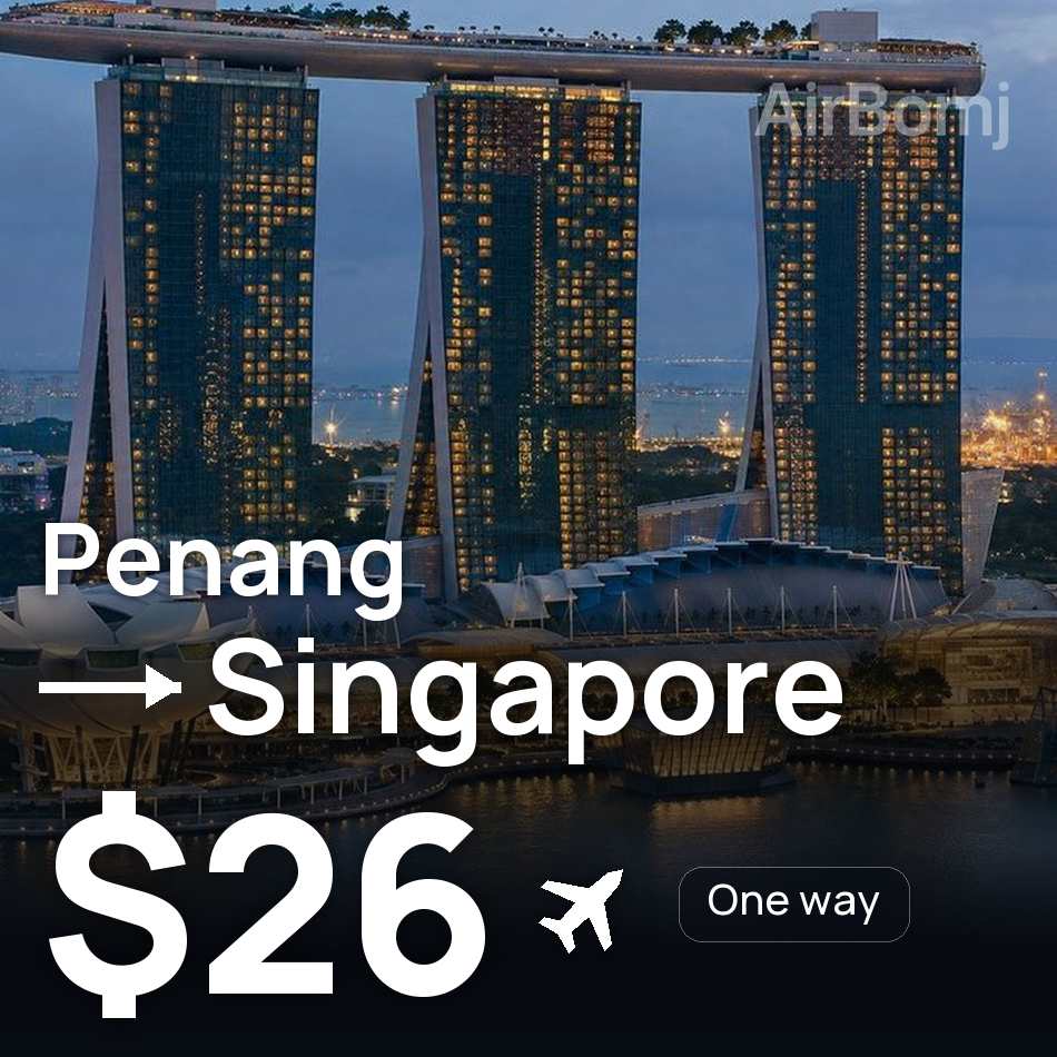 Billet d'avion : George Town — Singapour, $26