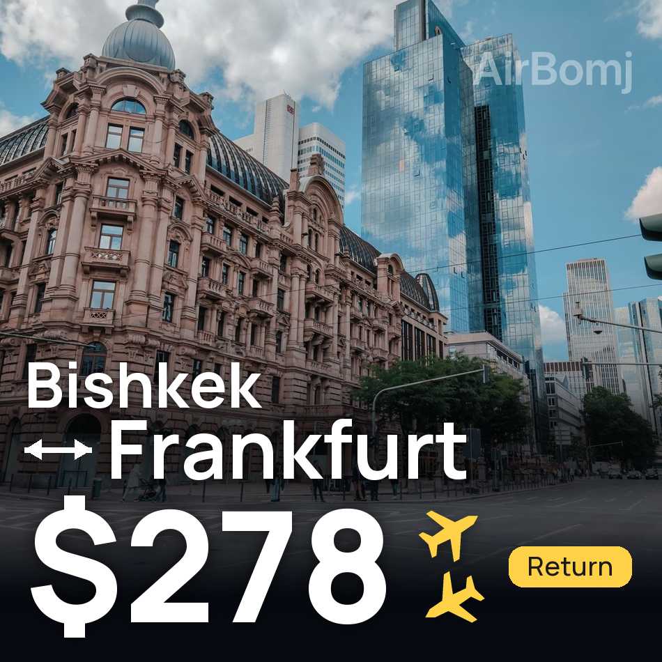 Biglietto aereo: Biškek — Francoforte, $278