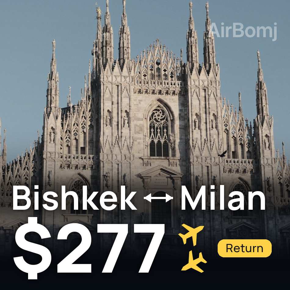 Biglietto aereo: Biškek — Milano, $277