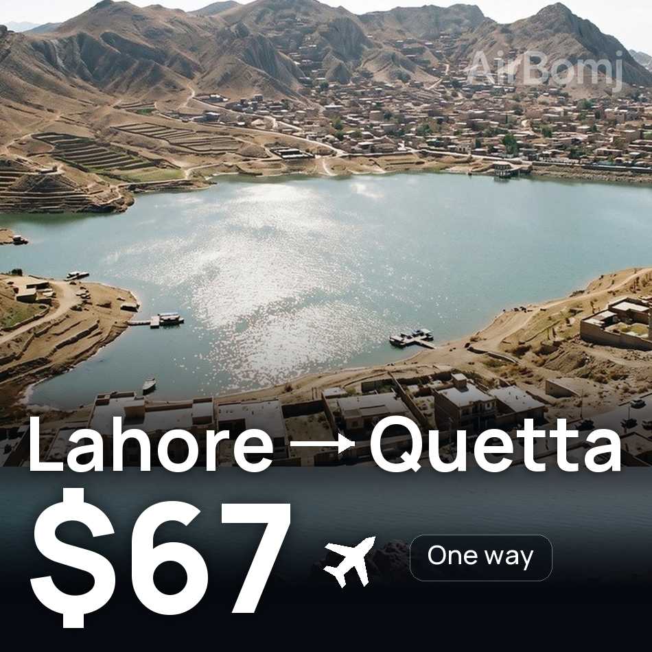 Flugticket: Lahore — Quetta, $67