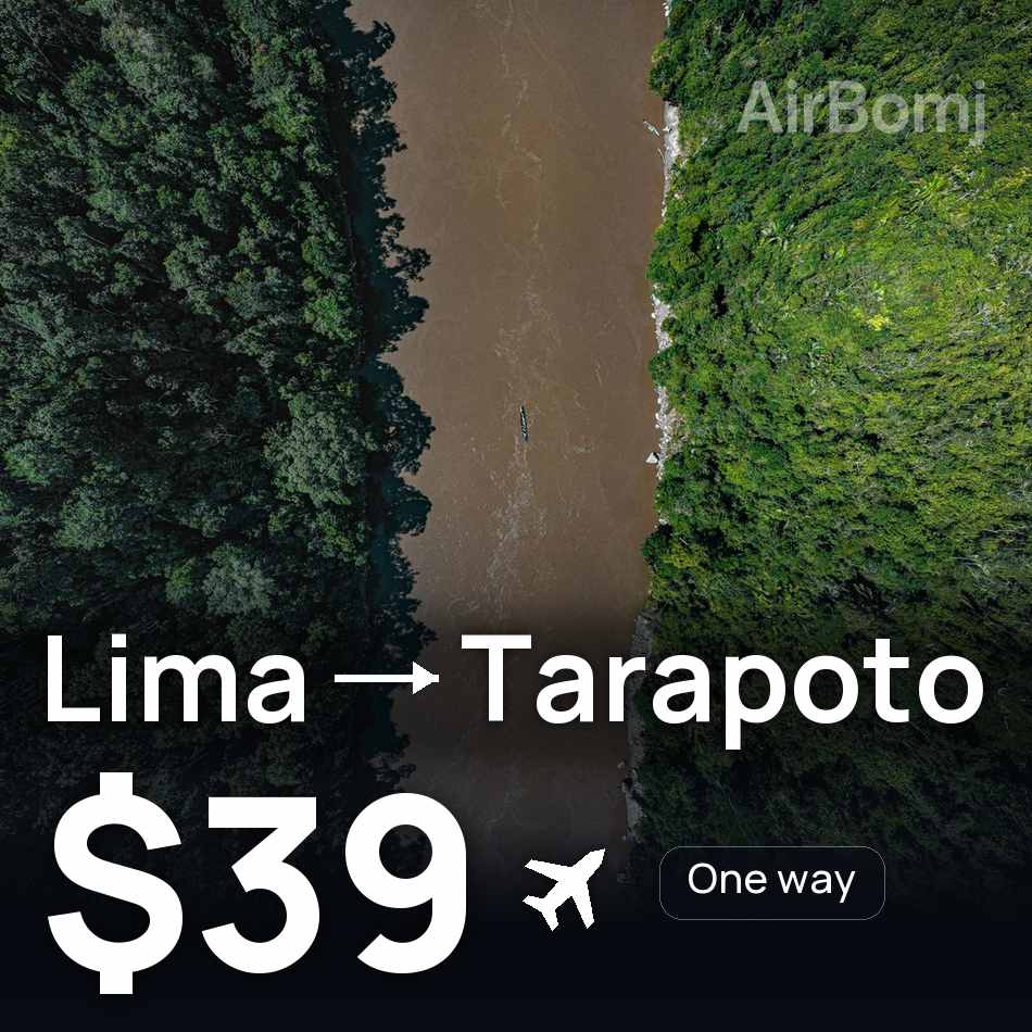 تذكرة طيران: ليما — Tarapoto، $39