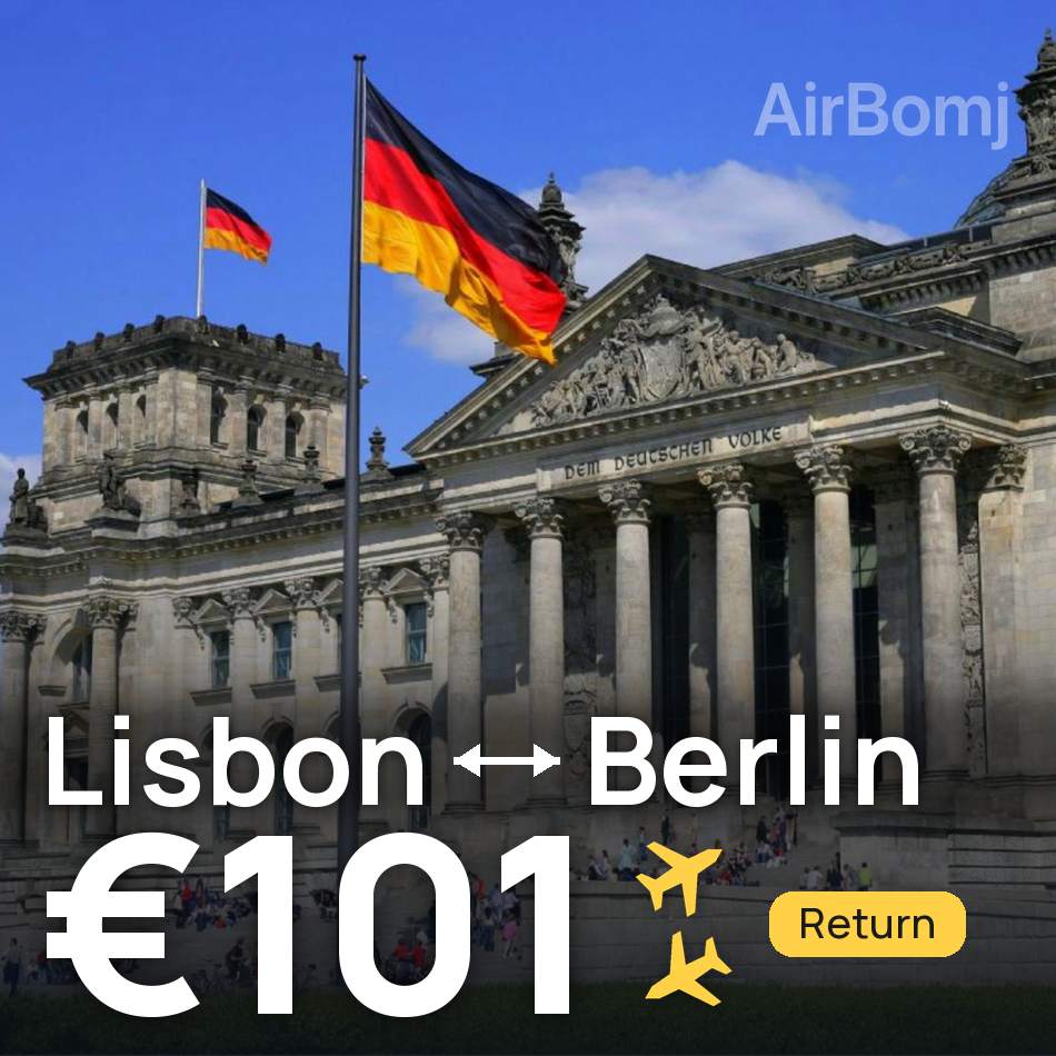 Uçak bileti: Lizbon — Berlin, €101