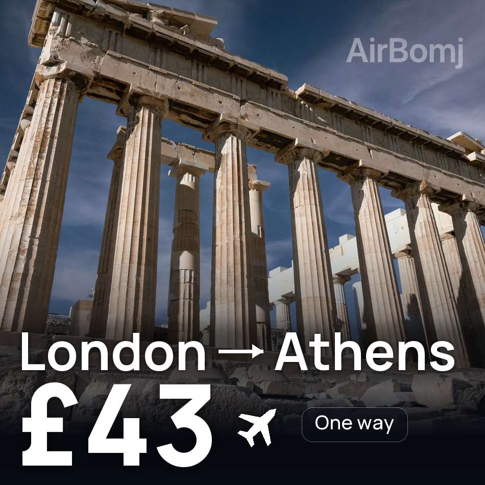 Biglietto aereo: Londra — Atene, £43