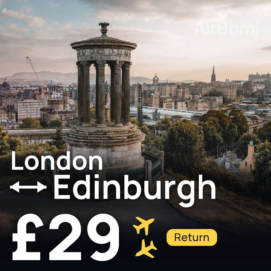 Biglietto aereo: Londra — Edimburgo, £29