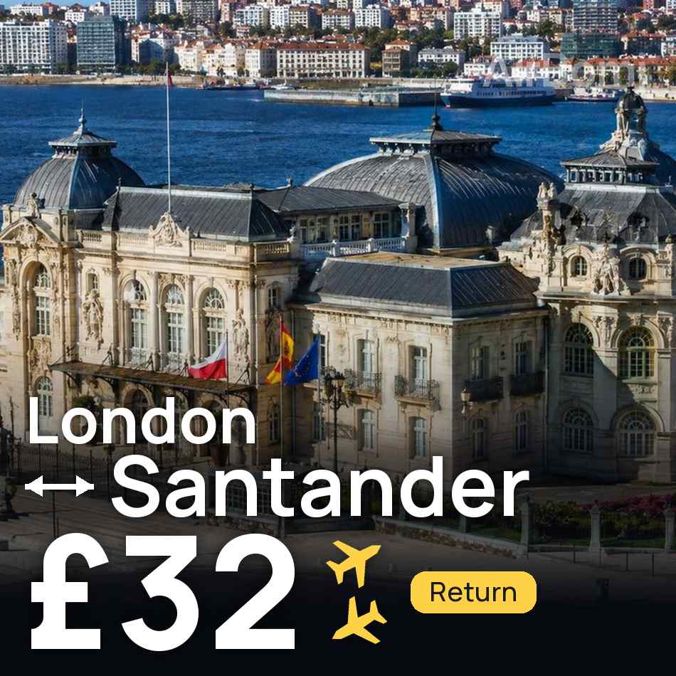Bilet de avion: London — Santander, £32