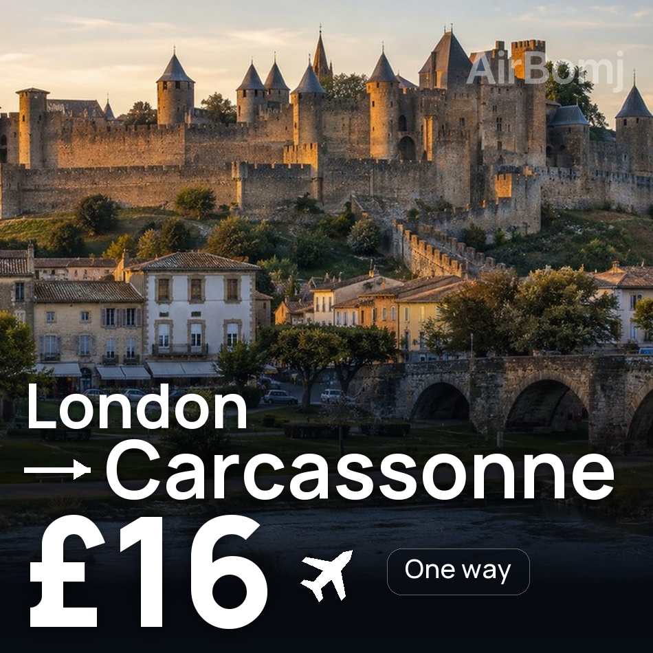 Biglietto aereo: Londra — Carcassonne, £16