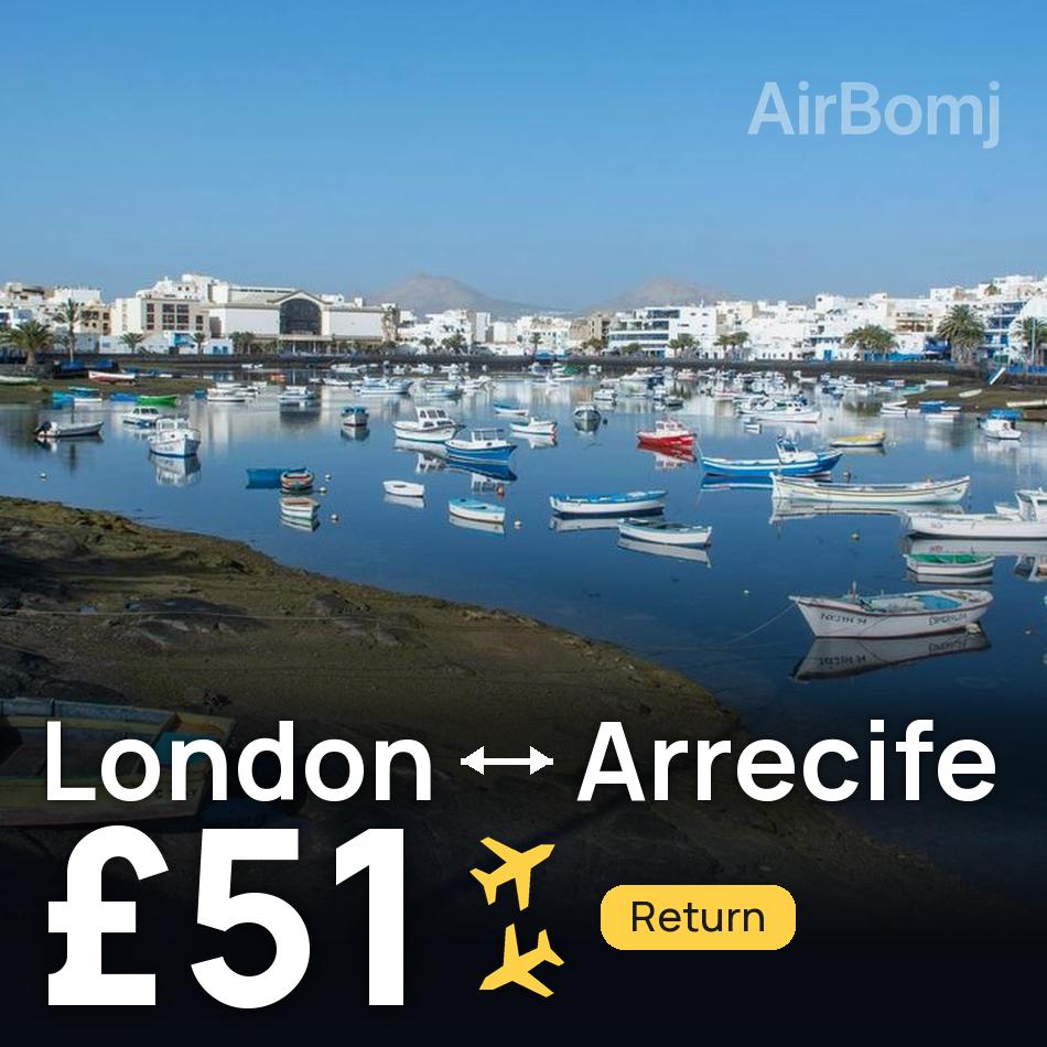 Bilet de avion: London — Arrecife, £51