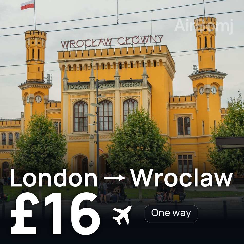 Biglietto aereo: Londra — Breslavia, £16