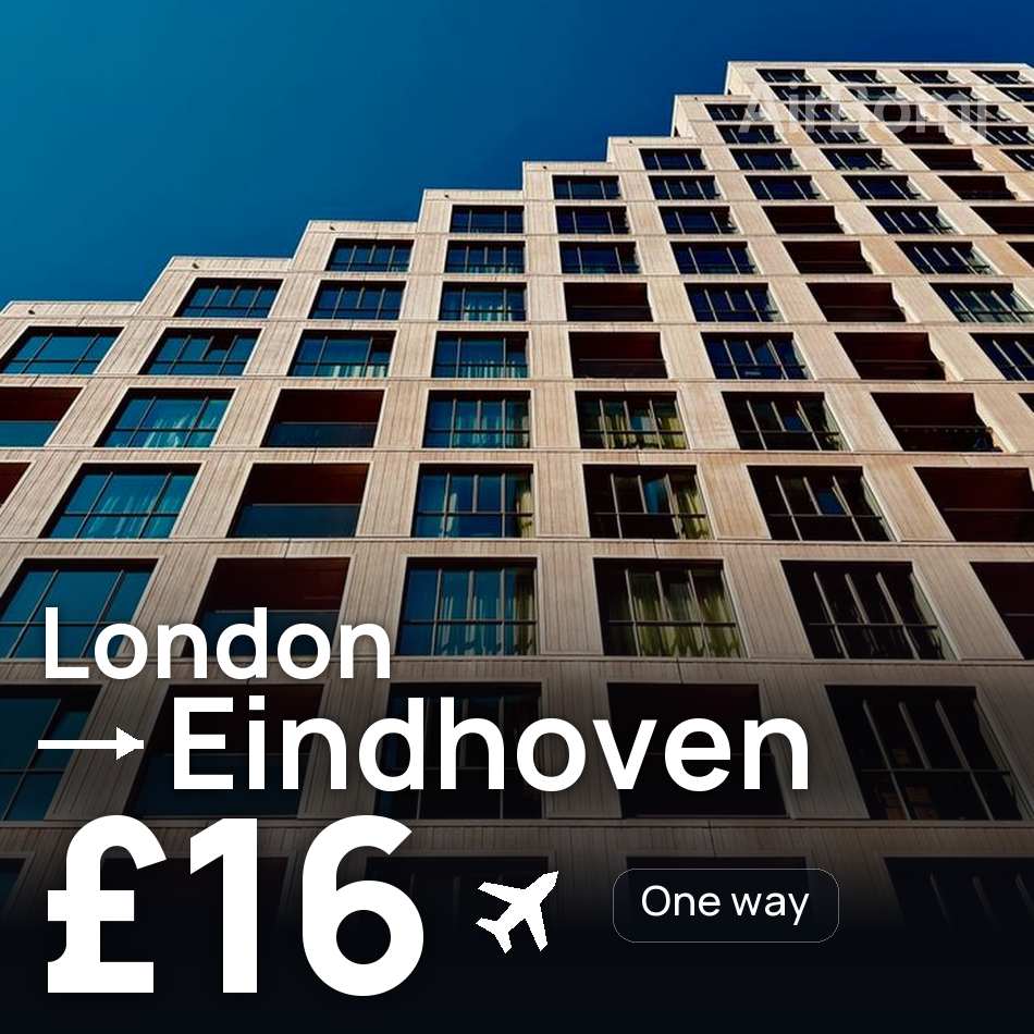 Biglietto aereo: Londra — Eindhoven, £16