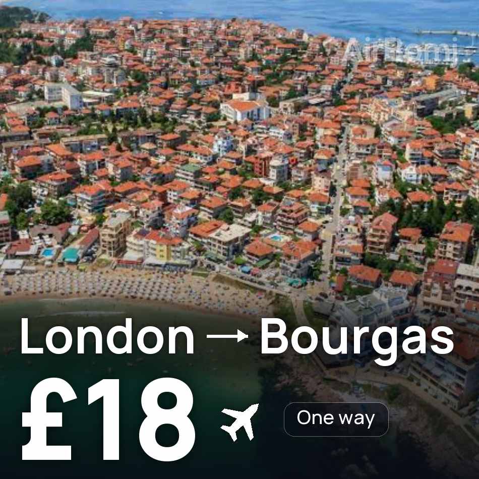 Biglietto aereo: Londra — Burgas, £18