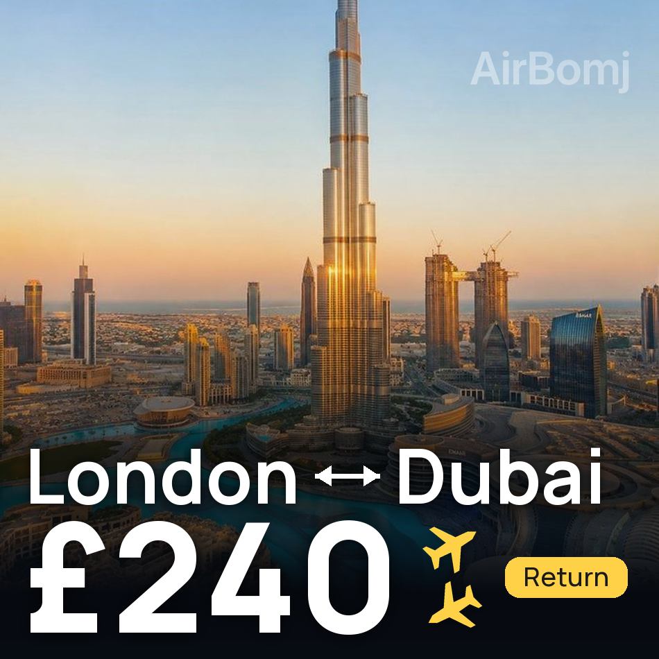 Biglietto aereo: Londra — Dubai, £240