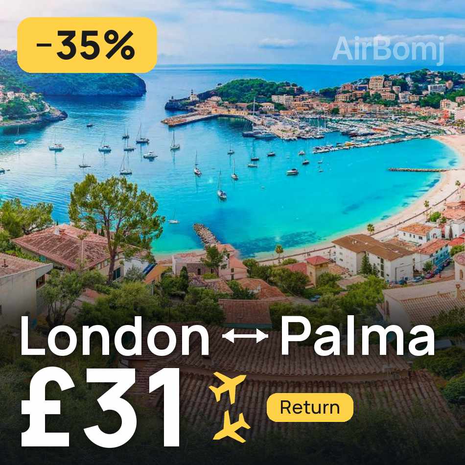 Biglietto aereo: Londra — Palma de Mallorca, £31