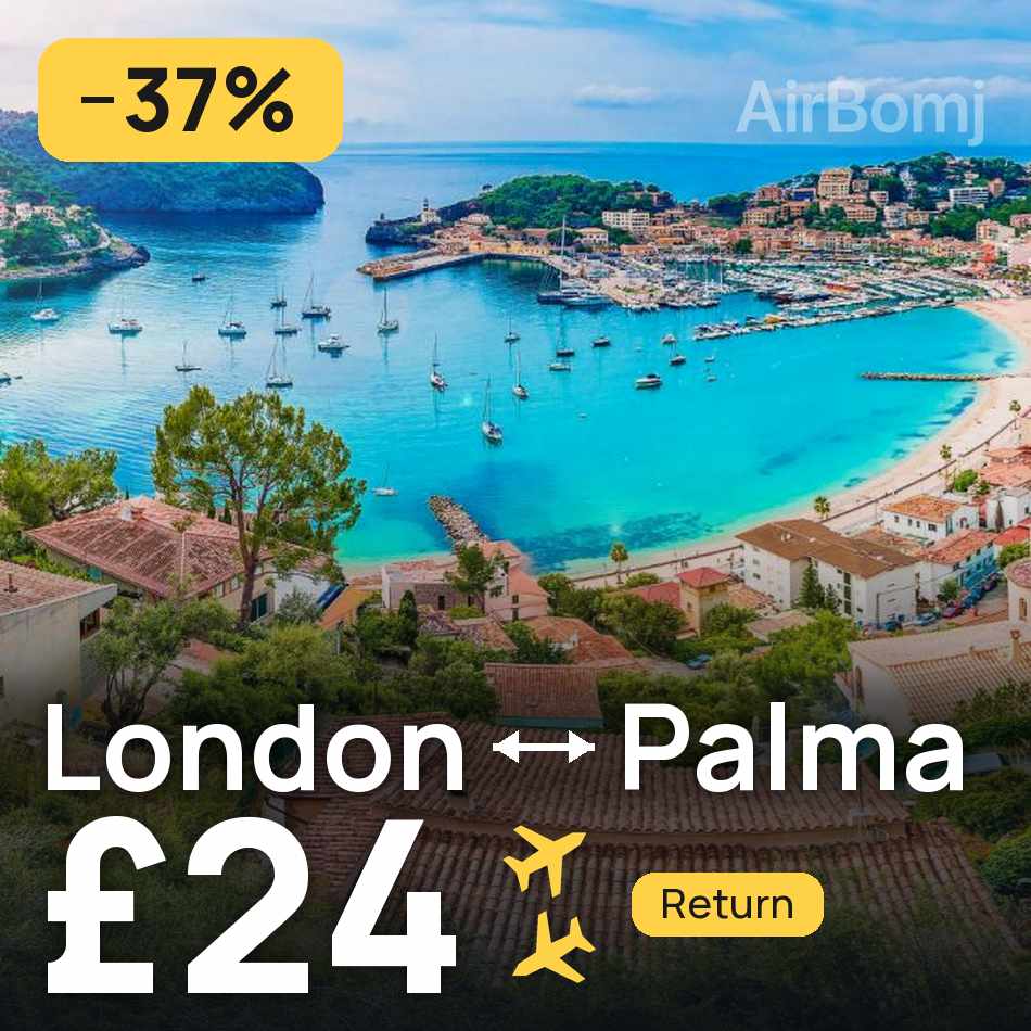 Biglietto aereo: Londra — Palma de Mallorca, £24