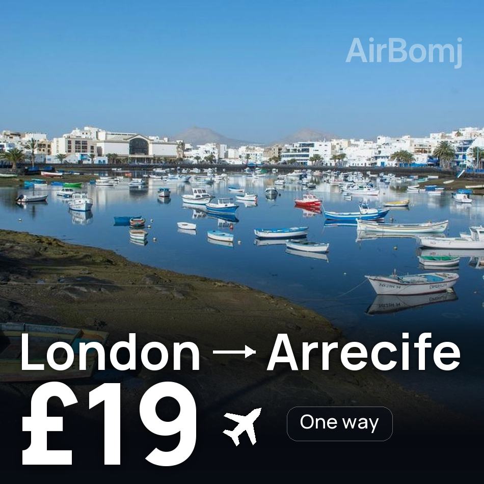 Biglietto aereo: Londra — Arrecife, £19