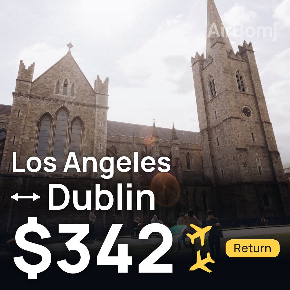 Billet d'avion : Los Ángeles — Dublin, $342