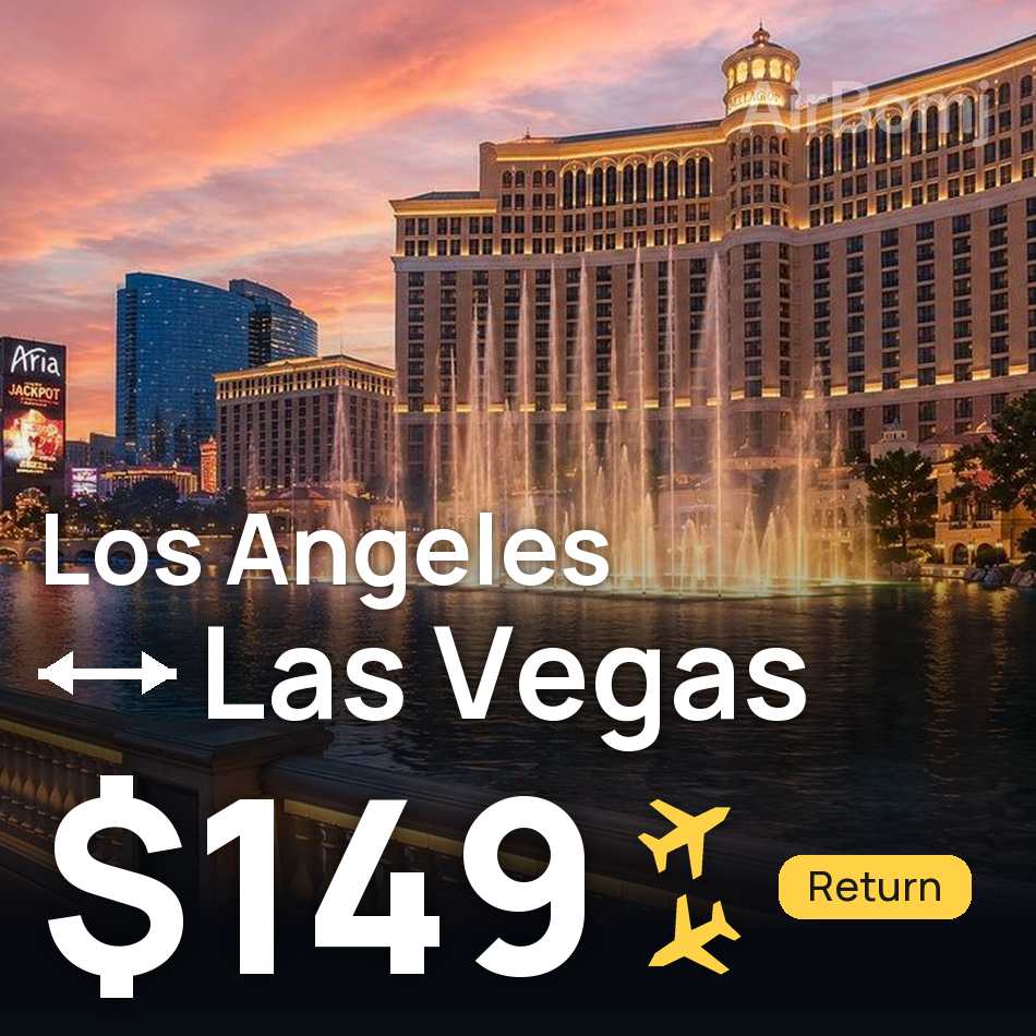 Billet d'avion : Los Ángeles — Las Vegas, $149