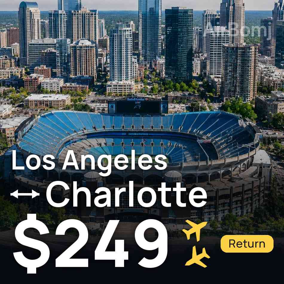 Billet d'avion : Los Ángeles — Charlotte, $249