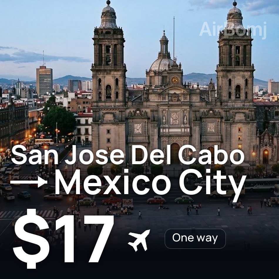 Passagem aérea: San José del Cabo — Toluca, $17