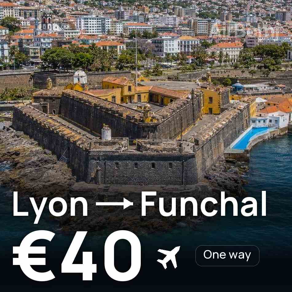 Uçak bileti: Lyon — Madeira, €40