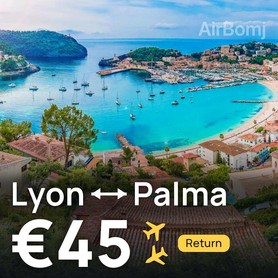 Billet d'avion : Lyon — Palma de Mallorca, €45
