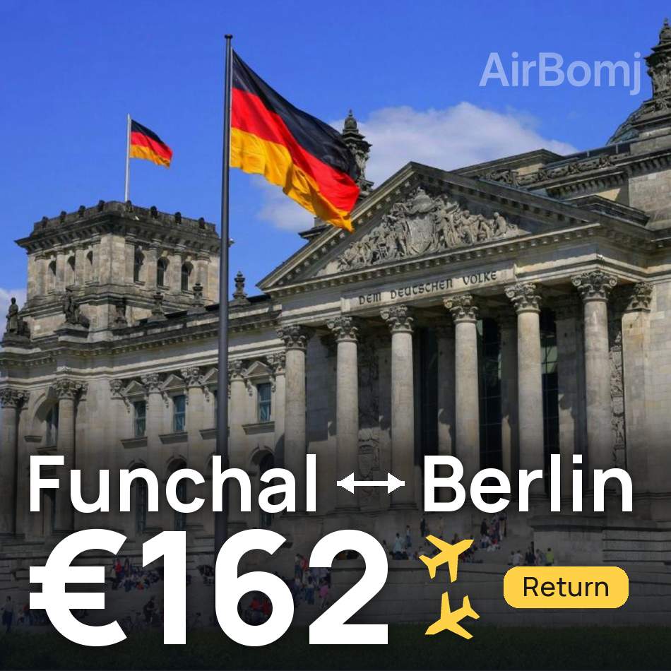 Flight ticket: Funchal to Berlin, €162