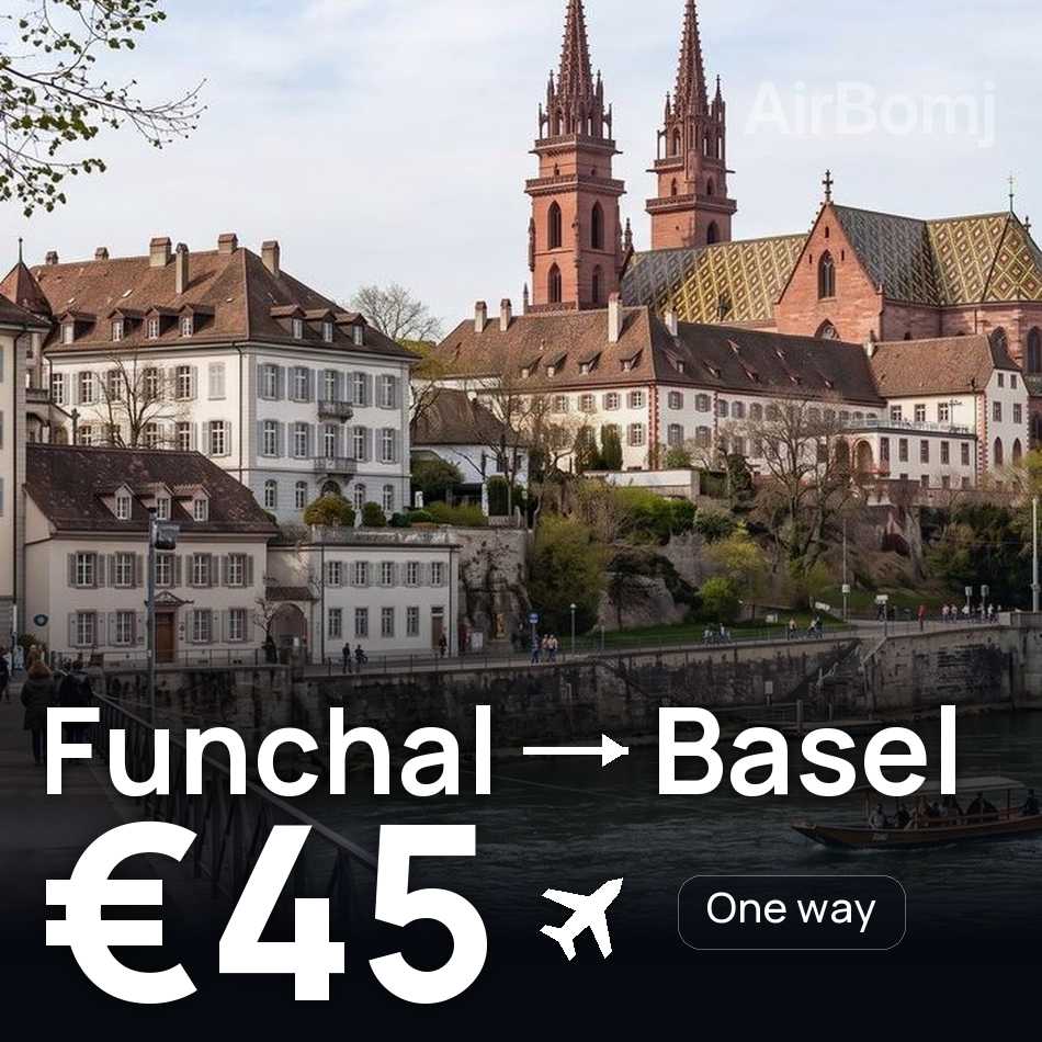Flight ticket: Funchal to Basel, €45