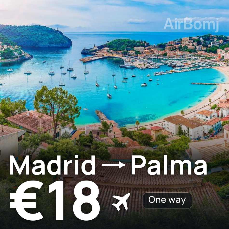 Biglietto aereo: Madrid — Palma de Mallorca, €18